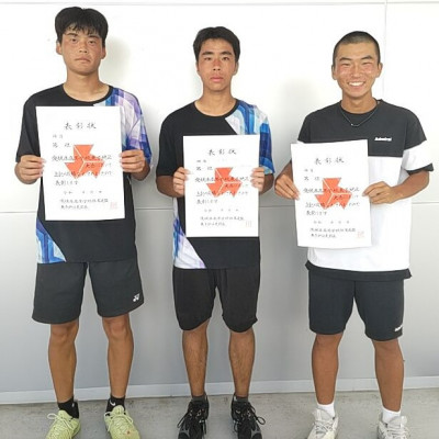 シングルス1位、2位、3位