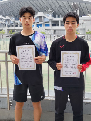 伊予銀U16県大会（ダブルス3位）