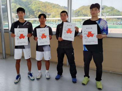 男子ダブルス1位、2位